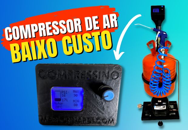Compressor de Ar feito em casa de baixo custo com Arduino – Compressino